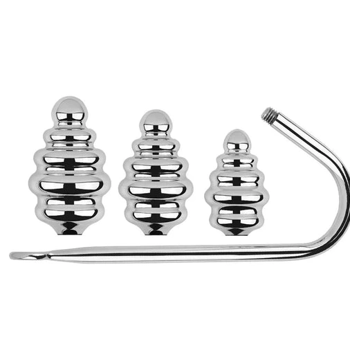 Screw-in Set 8826 Anal GreatBenefit Ribbed Hook 0922